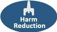 Graphic Button for Harm Reduction 